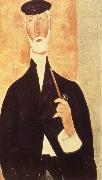 Amedeo Modigliani Man with Pipe oil painting artist